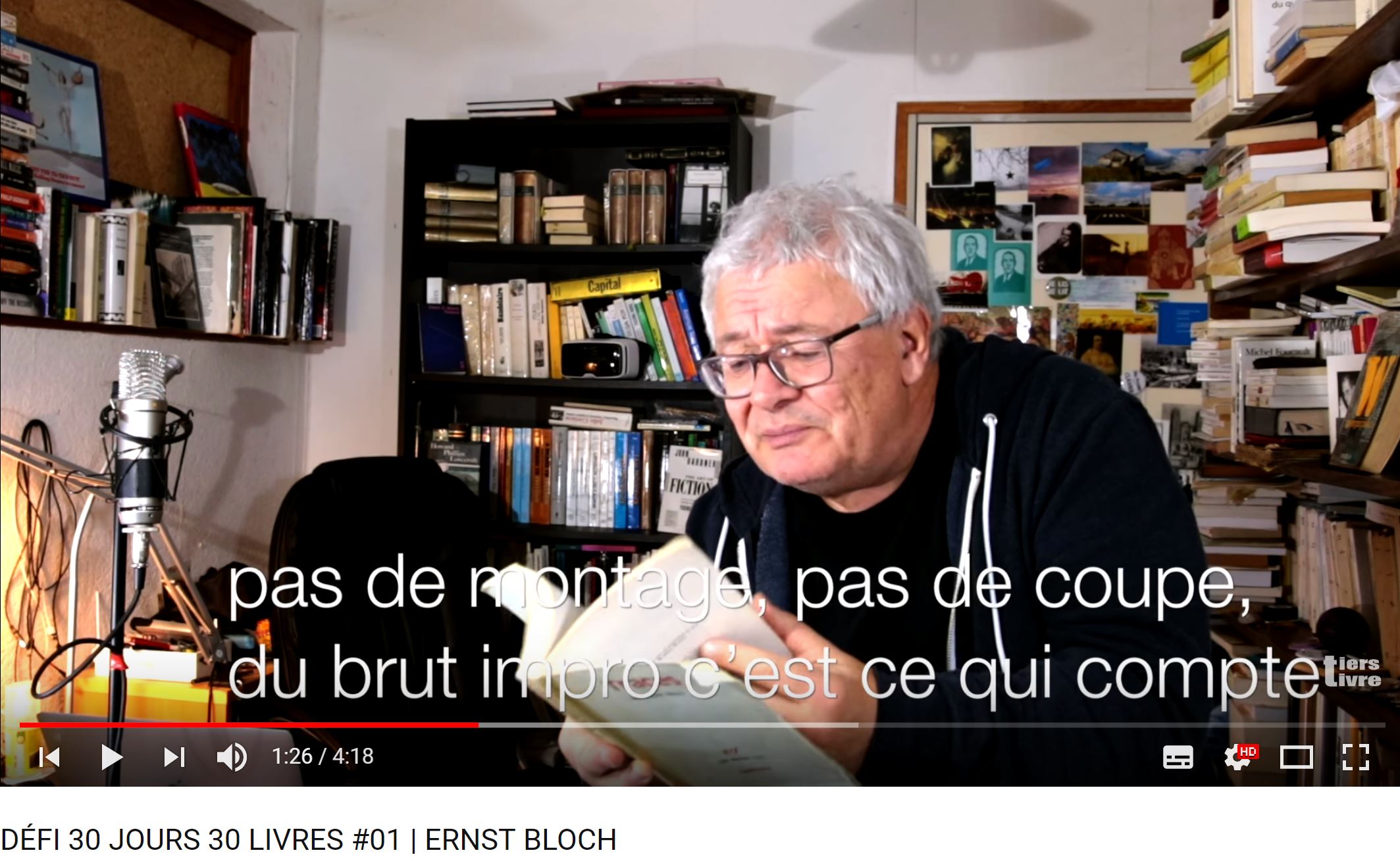 François Bon, « DÉFI 30 JOURS 30 LIVRES #01 | ERNST BLOCH », françois bon | le tiers livre, 8 décembre 2017