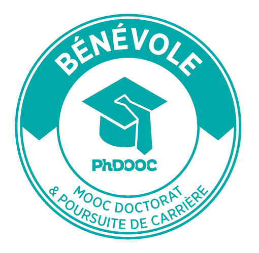 Figure 1.2 Badge « bénévole » en anglais