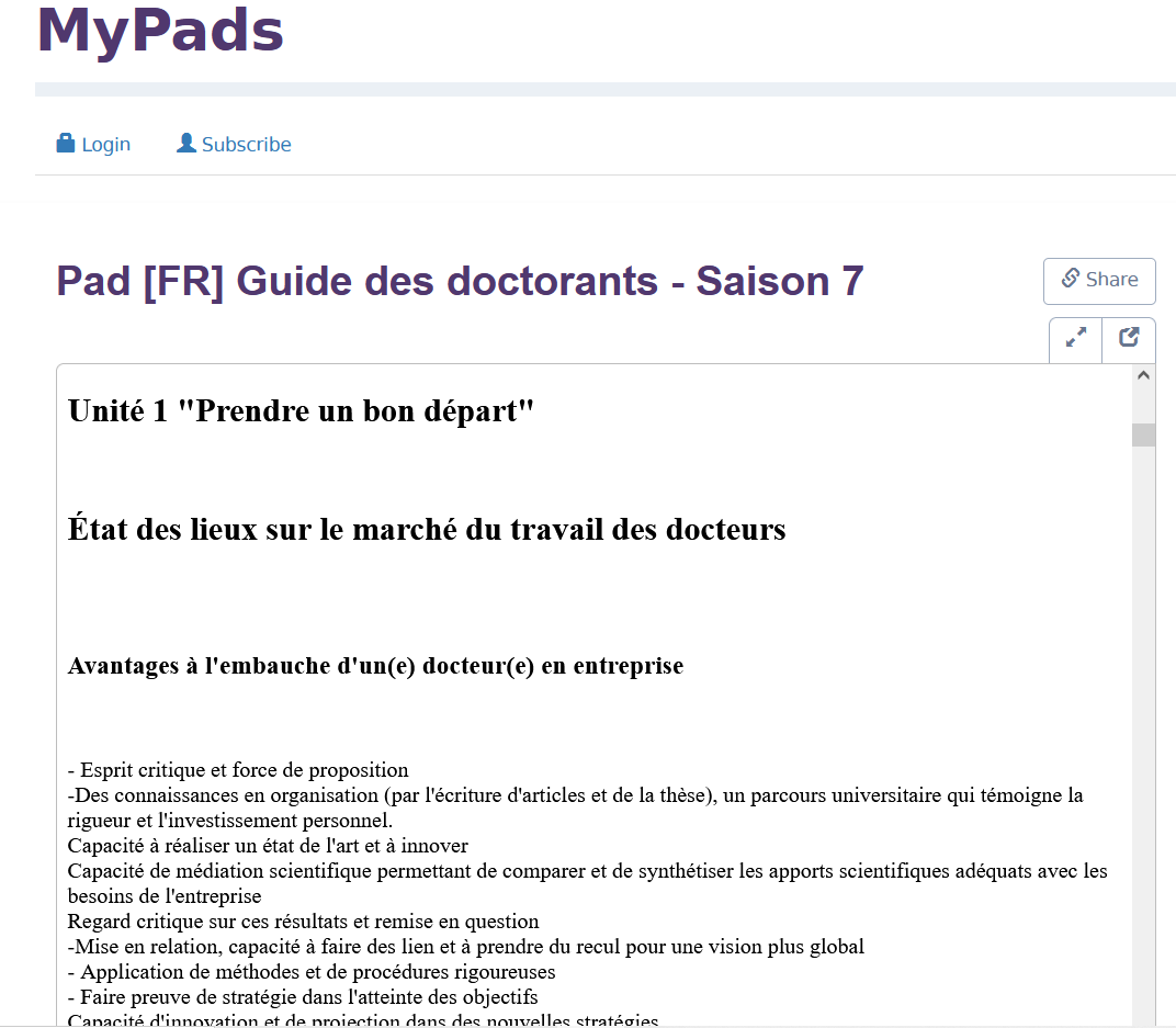 Figure 3. Guide des doctorants version française saison 7