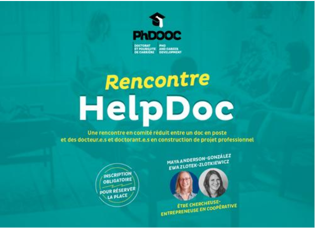 Figure 5.1 Exemple de rencontre HelpDoc : Ewa Zlotek-Zlotiewicz et Maya Anderson-González