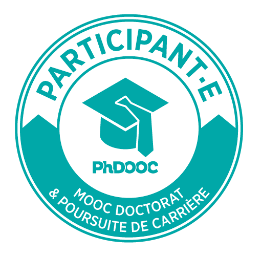 Figure 9.1. Badge « participant » en français