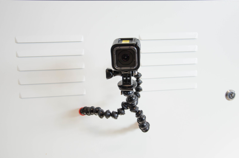 Figure 7: GoPro Hero5 camera with magnetic GorillaPod